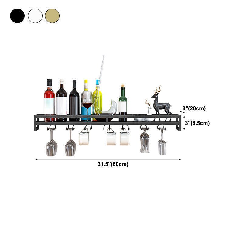 Modern Metal Wall Mounted Wine Holds up to 36 Bottles Wine Racks Clearhalo 'furn' 'furn_wine_racks' 'Furniture' 'Kitchen & Dining Furniture' 'Wine Racks' 'wine_racks' 5651701