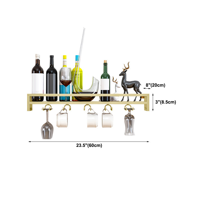 Modern Metal Wall Mounted Wine Holds up to 36 Bottles Wine Racks Clearhalo 'furn' 'furn_wine_racks' 'Furniture' 'Kitchen & Dining Furniture' 'Wine Racks' 'wine_racks' 5651702
