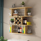Wine Holder Rack Modern Wall Mounted Manufactured Wood for Kitchen