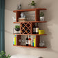 Wine Holder Rack Modern Wall Mounted Manufactured Wood for Kitchen