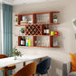 Wine Holder Rack Modern Wall Mounted Manufactured Wood for Kitchen