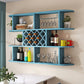 Wine Holder Rack Modern Wall Mounted Manufactured Wood for Kitchen