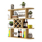Wine Holder Rack Modern Wall Mounted Manufactured Wood for Kitchen