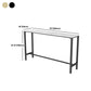Glossy White Marble Top Bar Table Glam Pub Table with Metal Frame Clearhalo 'Bar Furniture' 'Bar Tables' 'bar_tables' 'furn' 'furn_bar_tables' 'Furniture' 'Kitchen & Dining Furniture' 5651923