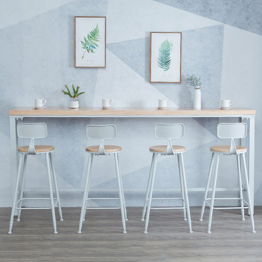 Rechtecktisch im Glamstil Rechteck Tisch Massivholz Fixes Bar Esstisch für Innenräume