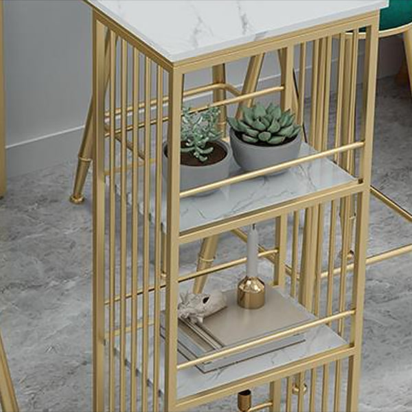 Nordic Glam Stone Bar Counter Table Metal Bar Counter Table for Home Clearhalo 'Bar Furniture' 'Bar Tables' 'bar_tables' 'furn' 'furn_bar_tables' 'Furniture' 'Kitchen & Dining Furniture' 5652120