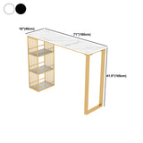 Nordic Glam Stone Bar Counter Table Metal Bar Counter Table for Home Clearhalo 'Bar Furniture' 'Bar Tables' 'bar_tables' 'furn' 'furn_bar_tables' 'Furniture' 'Kitchen & Dining Furniture' 5652129
