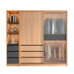 Sliding Engineered Wood Wardrobe Closet Modern Wardrobe Cabinet 47"L x 24"W x 83"H Armoires & Sideboard Clearhalo 'Armoires & Wardrobes' 'armoires_wardrobes' 'Bedroom Furniture' 'furn' 'furn_armoires_wardrobes' 'Furniture' 5652200