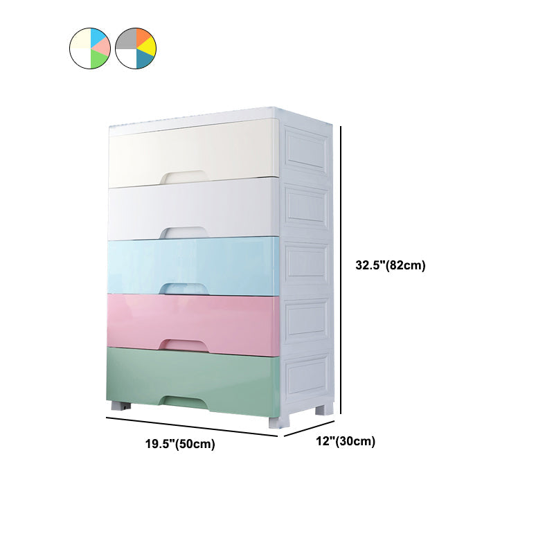 Plastic Home Non-Hanging Armoire Modern Style Storage Cabinet with Caster Wheels Clearhalo 'Armoires & Wardrobes' 'armoires_wardrobes' 'Bedroom Furniture' 'furn' 'furn_armoires_wardrobes' 'Furniture' 5652332