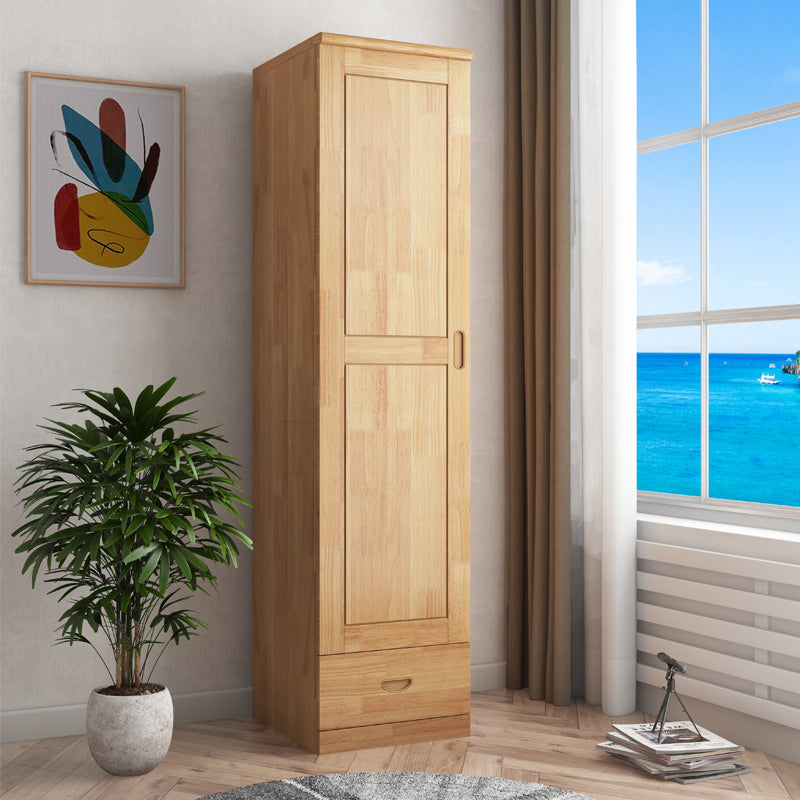 Traditional Wardrobe Cabinet Hinged Rubberwood Wardrobe Armoire Clearhalo 'Armoires & Wardrobes' 'armoires_wardrobes' 'Bedroom Furniture' 'furn' 'furn_armoires_wardrobes' 'Furniture' 5652368