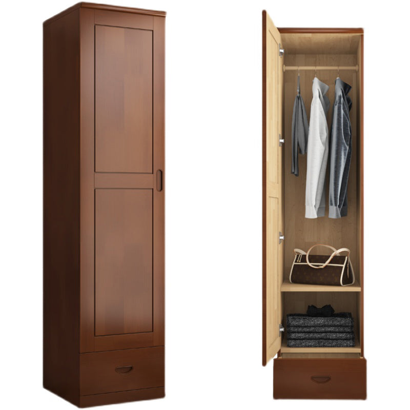 Traditional Wardrobe Cabinet Hinged Rubberwood Wardrobe Armoire Clearhalo 'Armoires & Wardrobes' 'armoires_wardrobes' 'Bedroom Furniture' 'furn' 'furn_armoires_wardrobes' 'Furniture' 5652372