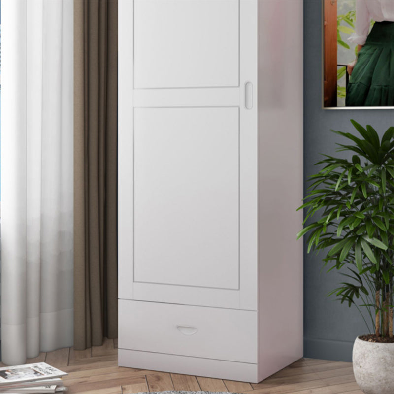 Traditional Wardrobe Cabinet Hinged Rubberwood Wardrobe Armoire Clearhalo 'Armoires & Wardrobes' 'armoires_wardrobes' 'Bedroom Furniture' 'furn' 'furn_armoires_wardrobes' 'Furniture' 5652373