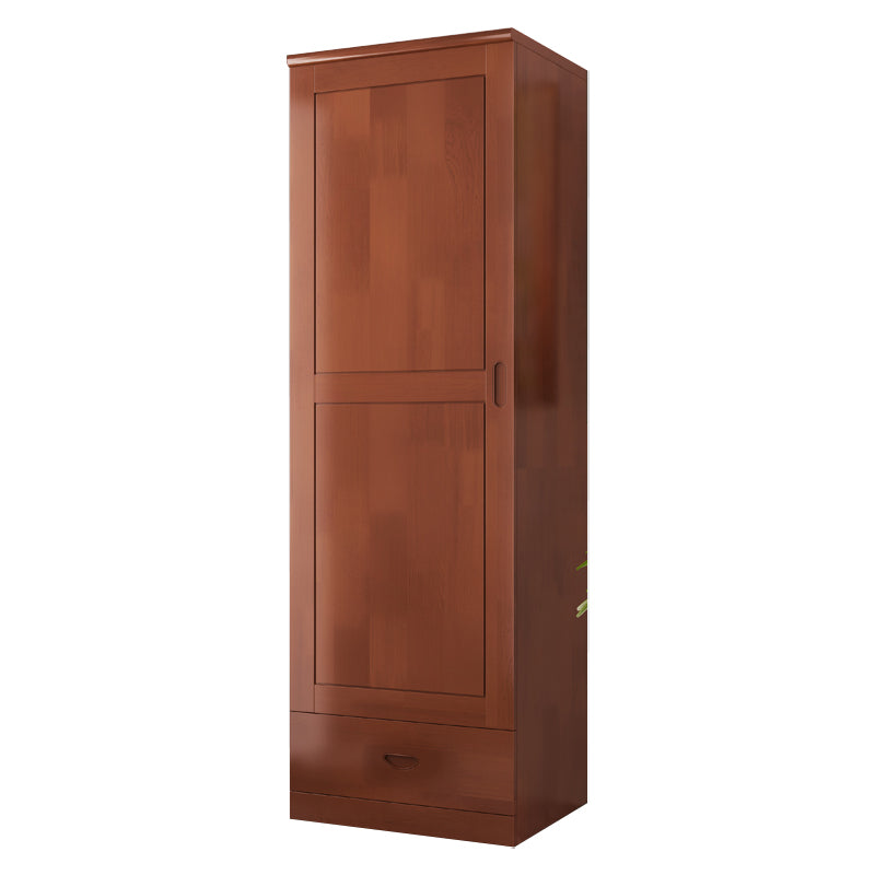 Traditional Wardrobe Cabinet Hinged Rubberwood Wardrobe Armoire Clearhalo 'Armoires & Wardrobes' 'armoires_wardrobes' 'Bedroom Furniture' 'furn' 'furn_armoires_wardrobes' 'Furniture' 5652382