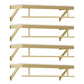 Gorgeous Style Coat Rack Metal Wall Mounted Gold Coat Rack Living Room 4 Piece Set Clearhalo 'Entry & Mudroom Furniture' 'furn' 'furn_hall_tree_coat_racks' 'Furniture' 'Hall Trees & Coat Racks' 'hall_tree_coat_racks' 5652614