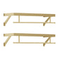 Gorgeous Style Coat Rack Metal Wall Mounted Gold Coat Rack Living Room 2 Piece Set Clearhalo 'Entry & Mudroom Furniture' 'furn' 'furn_hall_tree_coat_racks' 'Furniture' 'Hall Trees & Coat Racks' 'hall_tree_coat_racks' 5652616