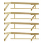 Gorgeous Style Coat Rack Metal Wall Mounted Gold Coat Rack Living Room 4 Piece Set Clearhalo 'Entry & Mudroom Furniture' 'furn' 'furn_hall_tree_coat_racks' 'Furniture' 'Hall Trees & Coat Racks' 'hall_tree_coat_racks' 5652619