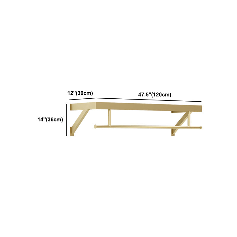 Gorgeous Style Coat Rack Metal Wall Mounted Gold Coat Rack Living Room Clearhalo 'Entry & Mudroom Furniture' 'furn' 'furn_hall_tree_coat_racks' 'Furniture' 'Hall Trees & Coat Racks' 'hall_tree_coat_racks' 5652629