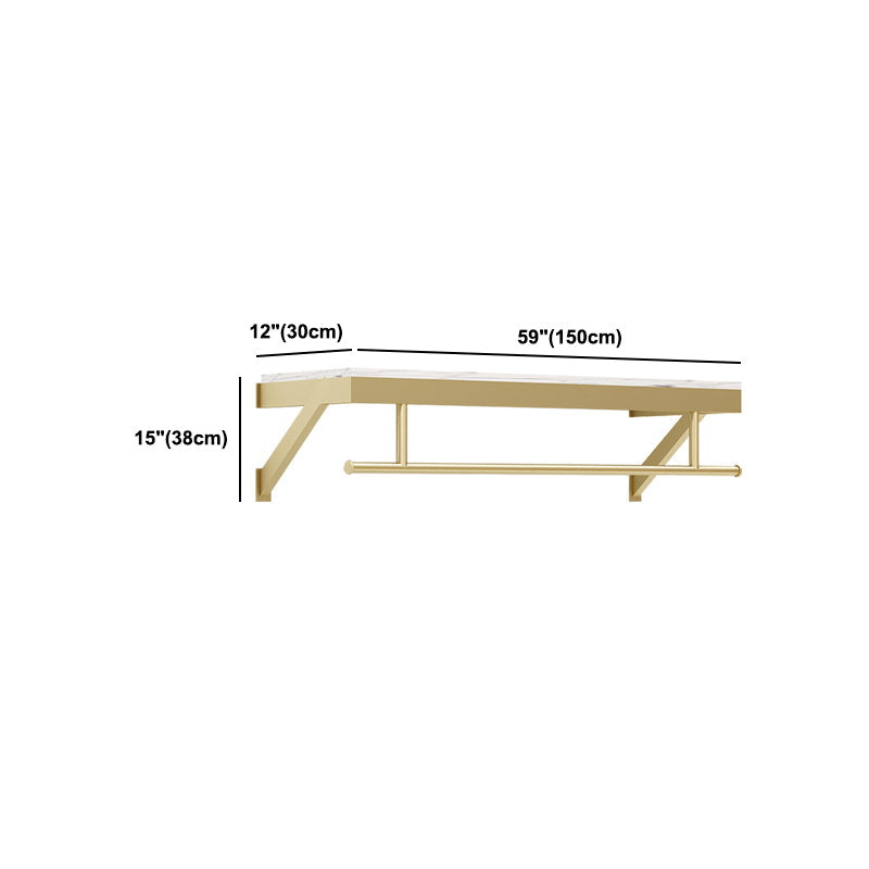Gorgeous Style Coat Rack Metal Wall Mounted Gold Coat Rack Living Room Clearhalo 'Entry & Mudroom Furniture' 'furn' 'furn_hall_tree_coat_racks' 'Furniture' 'Hall Trees & Coat Racks' 'hall_tree_coat_racks' 5652632
