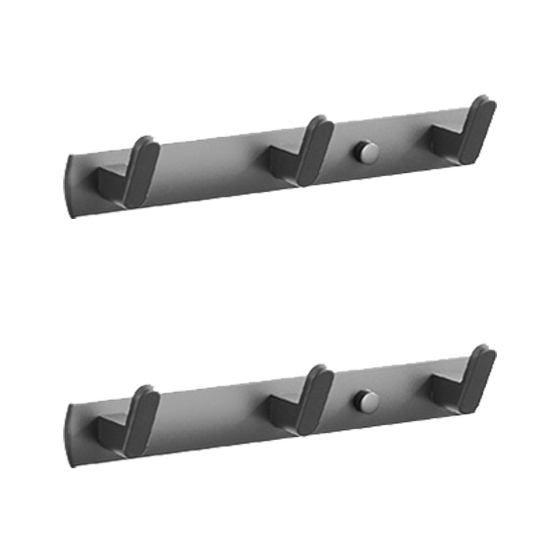 Stainless Steel Hall Stand Entryway Kit Wall-Mounted Hooks Coat Rack 2 Piece Set 3 Clearhalo 'Entry & Mudroom Furniture' 'furn' 'furn_hall_tree_coat_racks' 'Furniture' 'Hall Trees & Coat Racks' 'hall_tree_coat_racks' 5652684