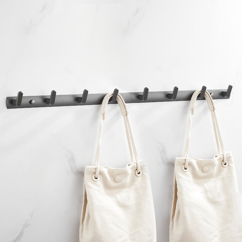 Stainless Steel Hall Stand Entryway Kit Wall-Mounted Hooks Coat Rack 1 Piece 8 Clearhalo 'Entry & Mudroom Furniture' 'furn' 'furn_hall_tree_coat_racks' 'Furniture' 'Hall Trees & Coat Racks' 'hall_tree_coat_racks' 5652698