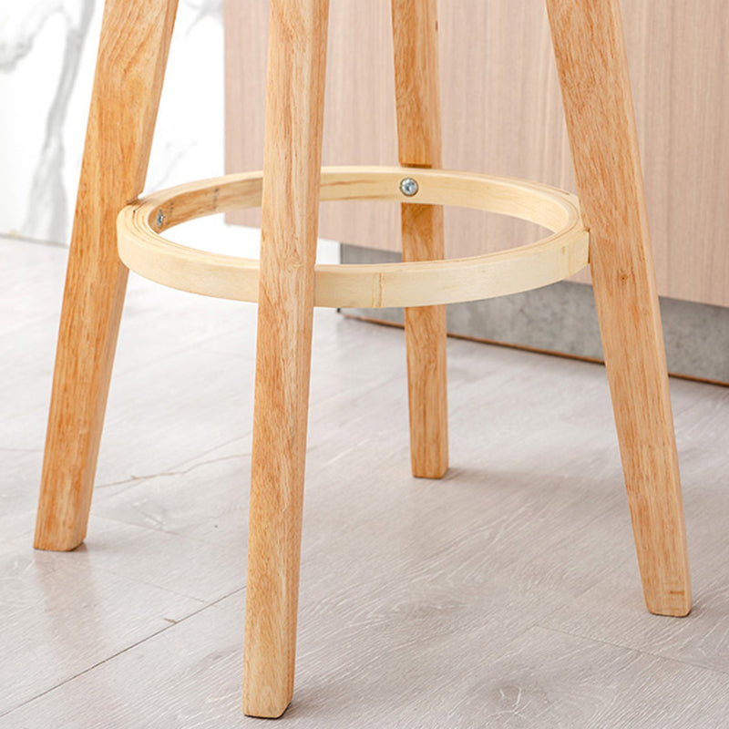 Tabanta de tela de barra de madera contemporánea taburete tapizado en el acabado mate para interiores