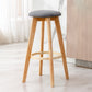 Tabanta de tela de barra de madera contemporánea taburete tapizado en el acabado mate para interiores