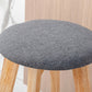 Contemporary Wood Barstool Fabric Upholstered Counter Stool in Matte Finish for Indoor