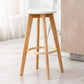 Tabanta de tela de barra de madera contemporánea taburete tapizado en el acabado mate para interiores