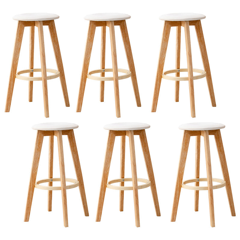 Tabanta de tela de barra de madera contemporánea taburete tapizado en el acabado mate para interiores
