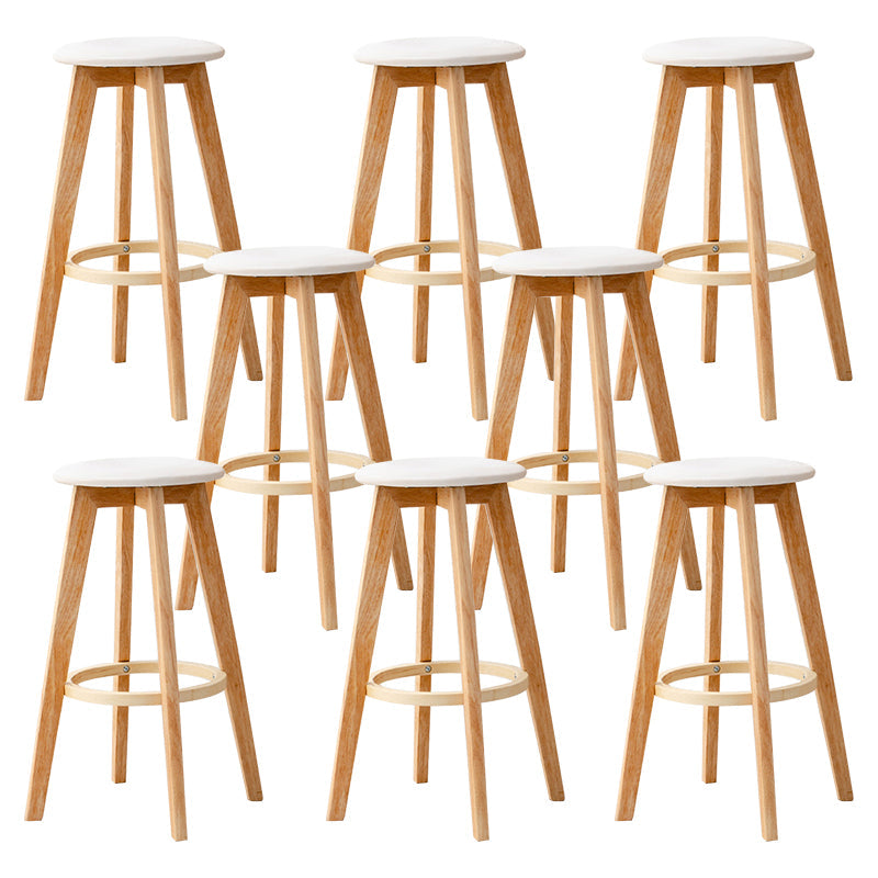 Tabanta de tela de barra de madera contemporánea taburete tapizado en el acabado mate para interiores