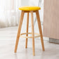 Tabouret de comptoir rembourré en bois en bois contemporain en finition mate pour intérieur
