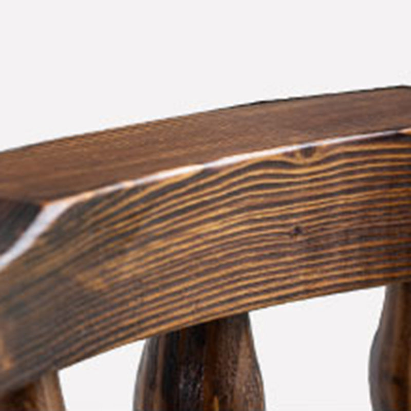 Taburete tapizado de tela de barra de madera contemporánea en acabado mate para interiores