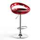 Contemporary Metal Barstool Adjustable Plastic Counter Stool in Matte Finish for Indoor Burgundy 1 Piece Clearhalo 'Bar Furniture' 'Bar Stools' 'bar_stools' 'furn' 'furn_bar_stools' 'Furniture' 'Kitchen & Dining Furniture' 5653894