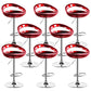 Contemporary Metal Barstool Adjustable Plastic Counter Stool in Matte Finish for Indoor Burgundy 8 Piece Set Clearhalo 'Bar Furniture' 'Bar Stools' 'bar_stools' 'furn' 'furn_bar_stools' 'Furniture' 'Kitchen & Dining Furniture' 5653902