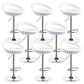 Contemporary Metal Barstool Adjustable Plastic Counter Stool in Matte Finish for Indoor White 8 Piece Set Clearhalo 'Bar Furniture' 'Bar Stools' 'bar_stools' 'furn' 'furn_bar_stools' 'Furniture' 'Kitchen & Dining Furniture' 5653916
