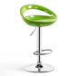 Contemporary Metal Barstool Adjustable Plastic Counter Stool in Matte Finish for Indoor Green 1 Piece Clearhalo 'Bar Furniture' 'Bar Stools' 'bar_stools' 'furn' 'furn_bar_stools' 'Furniture' 'Kitchen & Dining Furniture' 5653917