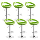 Contemporary Metal Barstool Adjustable Plastic Counter Stool in Matte Finish for Indoor Green 6 Piece Set Clearhalo 'Bar Furniture' 'Bar Stools' 'bar_stools' 'furn' 'furn_bar_stools' 'Furniture' 'Kitchen & Dining Furniture' 5653920
