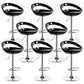 Contemporary Metal Barstool Adjustable Plastic Counter Stool in Matte Finish for Indoor Black 8 Piece Set Clearhalo 'Bar Furniture' 'Bar Stools' 'bar_stools' 'furn' 'furn_bar_stools' 'Furniture' 'Kitchen & Dining Furniture' 5653926