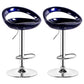 Contemporary Metal Barstool Adjustable Plastic Counter Stool in Matte Finish for Indoor Blue 2 Piece Set Clearhalo 'Bar Furniture' 'Bar Stools' 'bar_stools' 'furn' 'furn_bar_stools' 'Furniture' 'Kitchen & Dining Furniture' 5653928