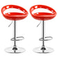 Contemporary Metal Barstool Adjustable Plastic Counter Stool in Matte Finish for Indoor Orange 2 Piece Set Clearhalo 'Bar Furniture' 'Bar Stools' 'bar_stools' 'furn' 'furn_bar_stools' 'Furniture' 'Kitchen & Dining Furniture' 5653933