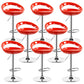 Contemporary Metal Barstool Adjustable Plastic Counter Stool in Matte Finish for Indoor Orange 8 Piece Set Clearhalo 'Bar Furniture' 'Bar Stools' 'bar_stools' 'furn' 'furn_bar_stools' 'Furniture' 'Kitchen & Dining Furniture' 5653936