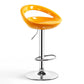 Contemporary Metal Barstool Adjustable Plastic Counter Stool in Matte Finish for Indoor Yellow 1 Piece Clearhalo 'Bar Furniture' 'Bar Stools' 'bar_stools' 'furn' 'furn_bar_stools' 'Furniture' 'Kitchen & Dining Furniture' 5653942
