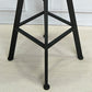 Industrial Metal Barstool Faux Leather Upholstered Counter Stool in Matte Finish