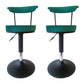 Scandinavian Metal Barstool Fabric Upholstered Counter Stool in Matte Finish for Indoor Green Black 2 Piece Set Clearhalo 'Bar Furniture' 'Bar Stools' 'bar_stools' 'furn' 'furn_bar_stools' 'Furniture' 'Kitchen & Dining Furniture' 5654132