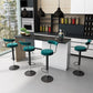Scandinavian Metal Barstool Fabric Upholstered Counter Stool in Matte Finish for Indoor Clearhalo 'Bar Furniture' 'Bar Stools' 'bar_stools' 'furn' 'furn_bar_stools' 'Furniture' 'Kitchen & Dining Furniture' 5654133