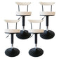 Scandinavian Metal Barstool Fabric Upholstered Counter Stool in Matte Finish for Indoor Gloss White Black 4 Piece Set Clearhalo 'Bar Furniture' 'Bar Stools' 'bar_stools' 'furn' 'furn_bar_stools' 'Furniture' 'Kitchen & Dining Furniture' 5654166