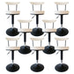 Scandinavian Metal Barstool Fabric Upholstered Counter Stool in Matte Finish for Indoor Gloss White Black 8 Piece Set Clearhalo 'Bar Furniture' 'Bar Stools' 'bar_stools' 'furn' 'furn_bar_stools' 'Furniture' 'Kitchen & Dining Furniture' 5654168