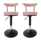 Scandinavian Metal Barstool Fabric Upholstered Counter Stool in Matte Finish for Indoor Gray-Pink Black 2 Piece Set Clearhalo 'Bar Furniture' 'Bar Stools' 'bar_stools' 'furn' 'furn_bar_stools' 'Furniture' 'Kitchen & Dining Furniture' 5654209