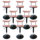 Scandinavian Metal Barstool Fabric Upholstered Counter Stool in Matte Finish for Indoor Gray-Pink Black 8 Piece Set Clearhalo 'Bar Furniture' 'Bar Stools' 'bar_stools' 'furn' 'furn_bar_stools' 'Furniture' 'Kitchen & Dining Furniture' 5654212