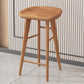 Juego de comedor de pub de madera maciza de 1/2/3/5 piezas, mesa interior moderna y taburete